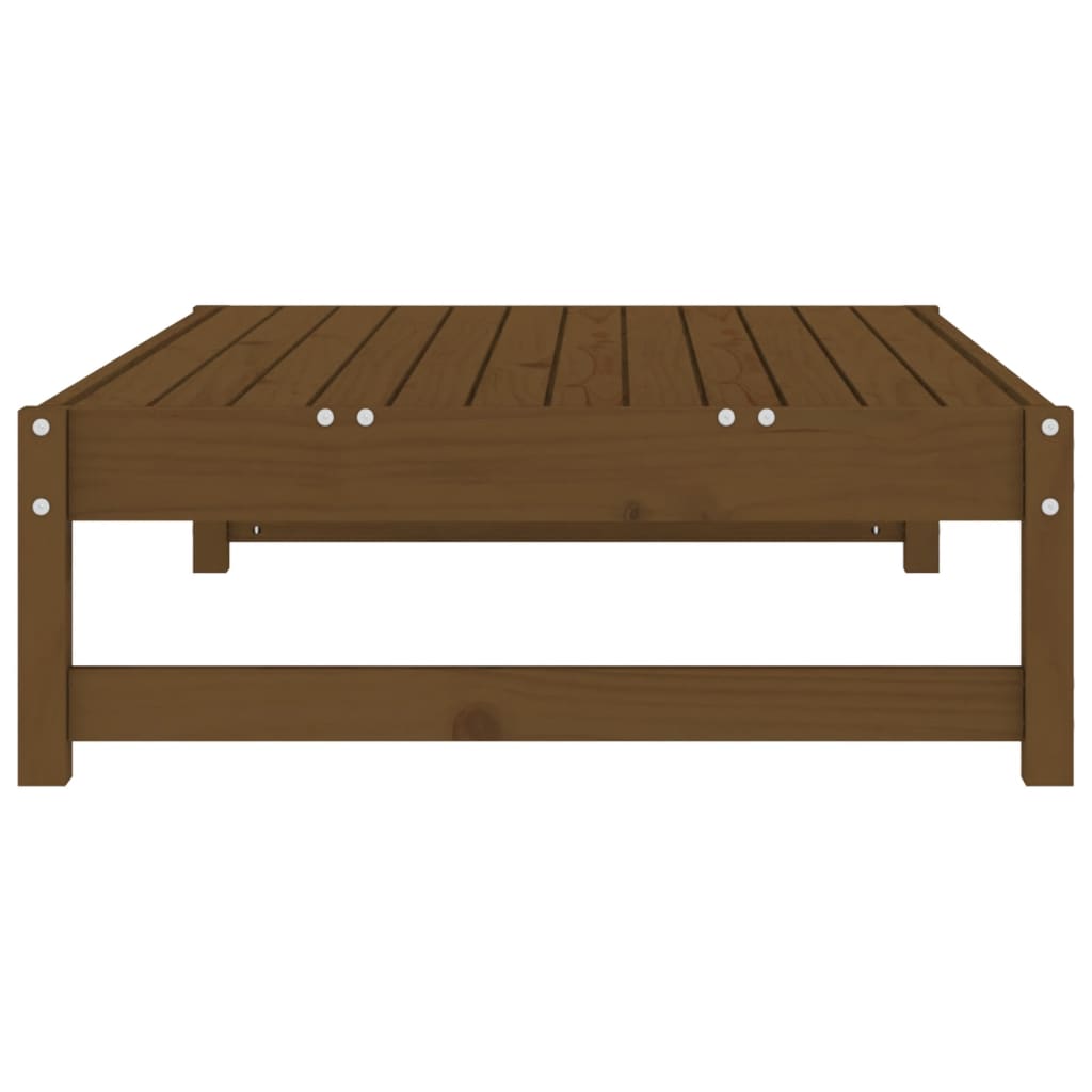 Poggiapiedi Giardino Marrone Ambra 120x80cm Legno Massello Pino