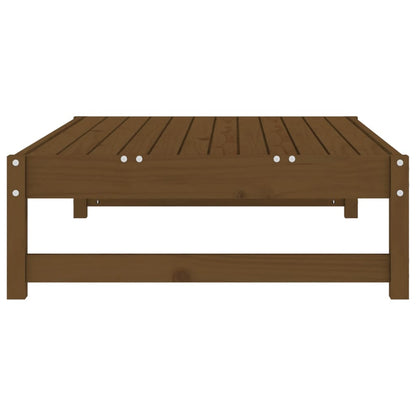 Poggiapiedi Giardino Marrone Ambra 120x80cm Legno Massello Pino