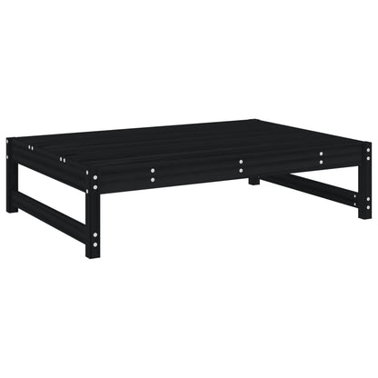 Poggiapiedi da Giardino 120x80 cm Legno Massello di Pino Nero - homemem39