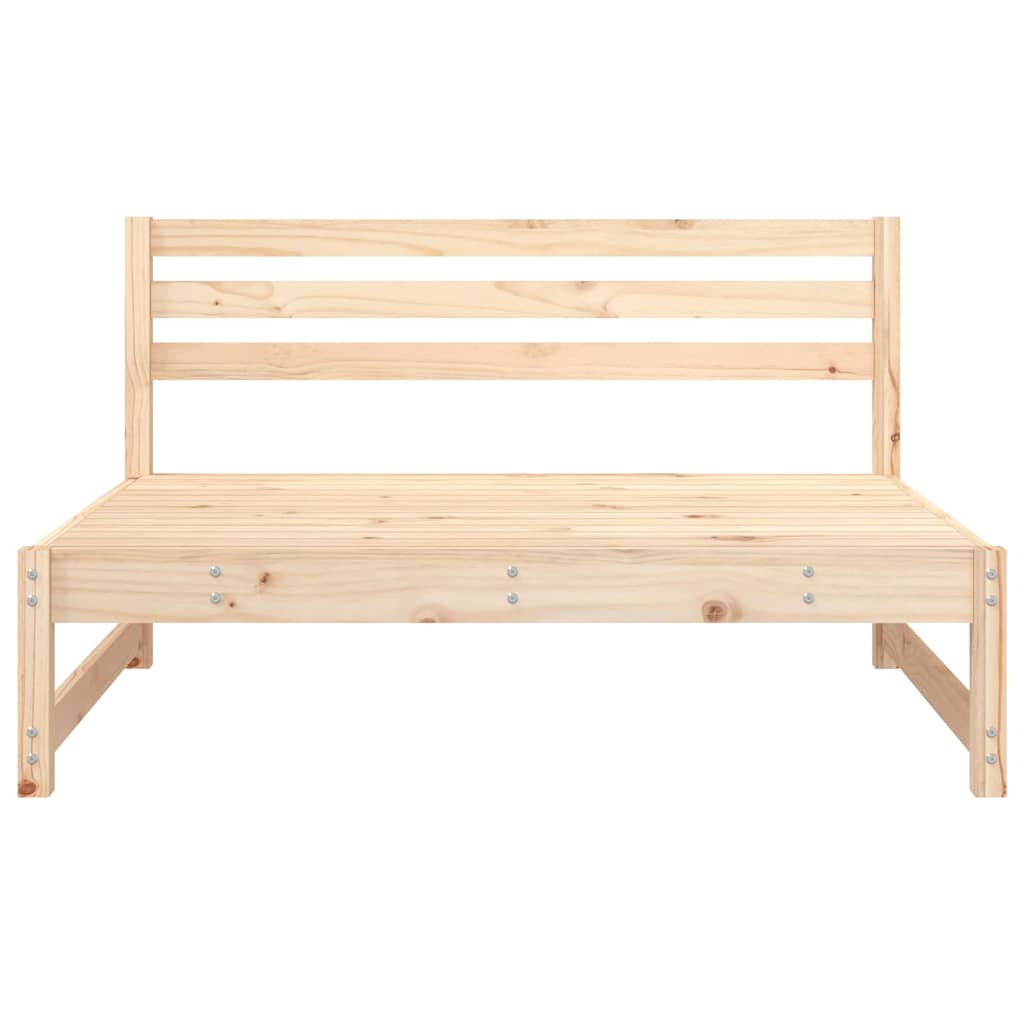Divani Centrali da Giardino 2pz 120x80cm Legno Massello di Pino | homemem39