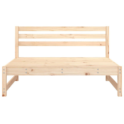 Divani Centrali da Giardino 2pz 120x80cm Legno Massello di Pino | homemem39