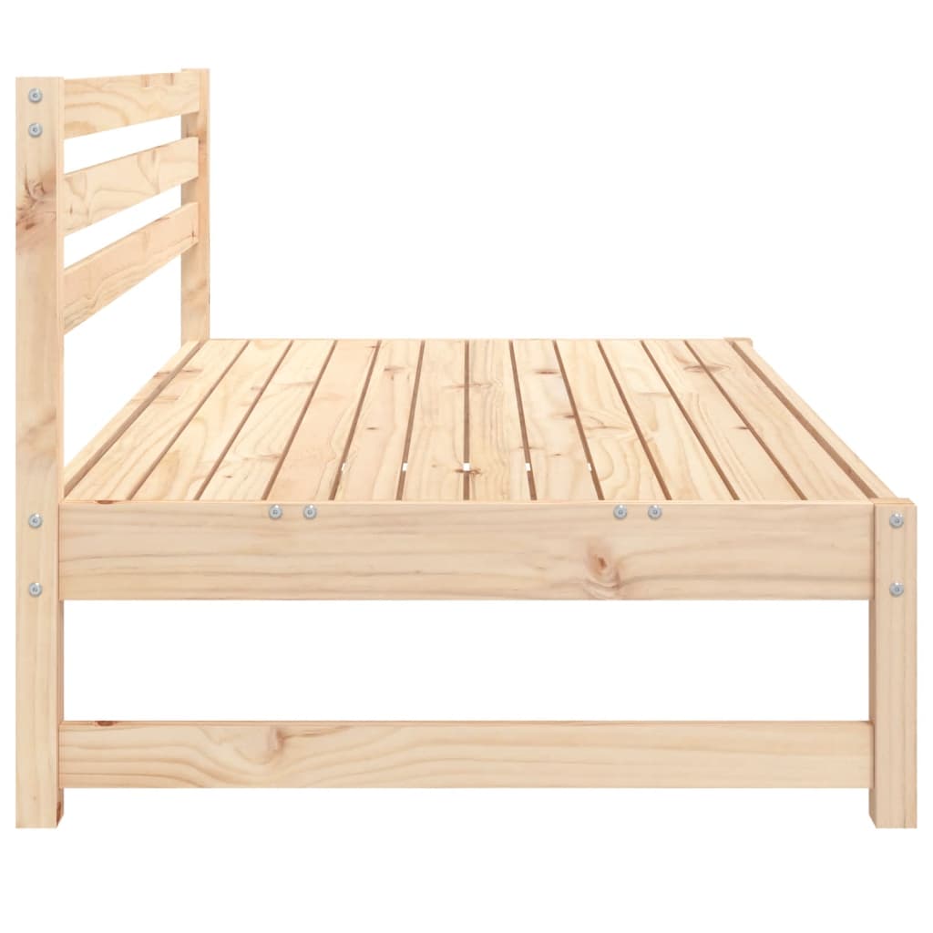Divani Centrali da Giardino 2pz 120x80cm Legno Massello di Pino - homemem39