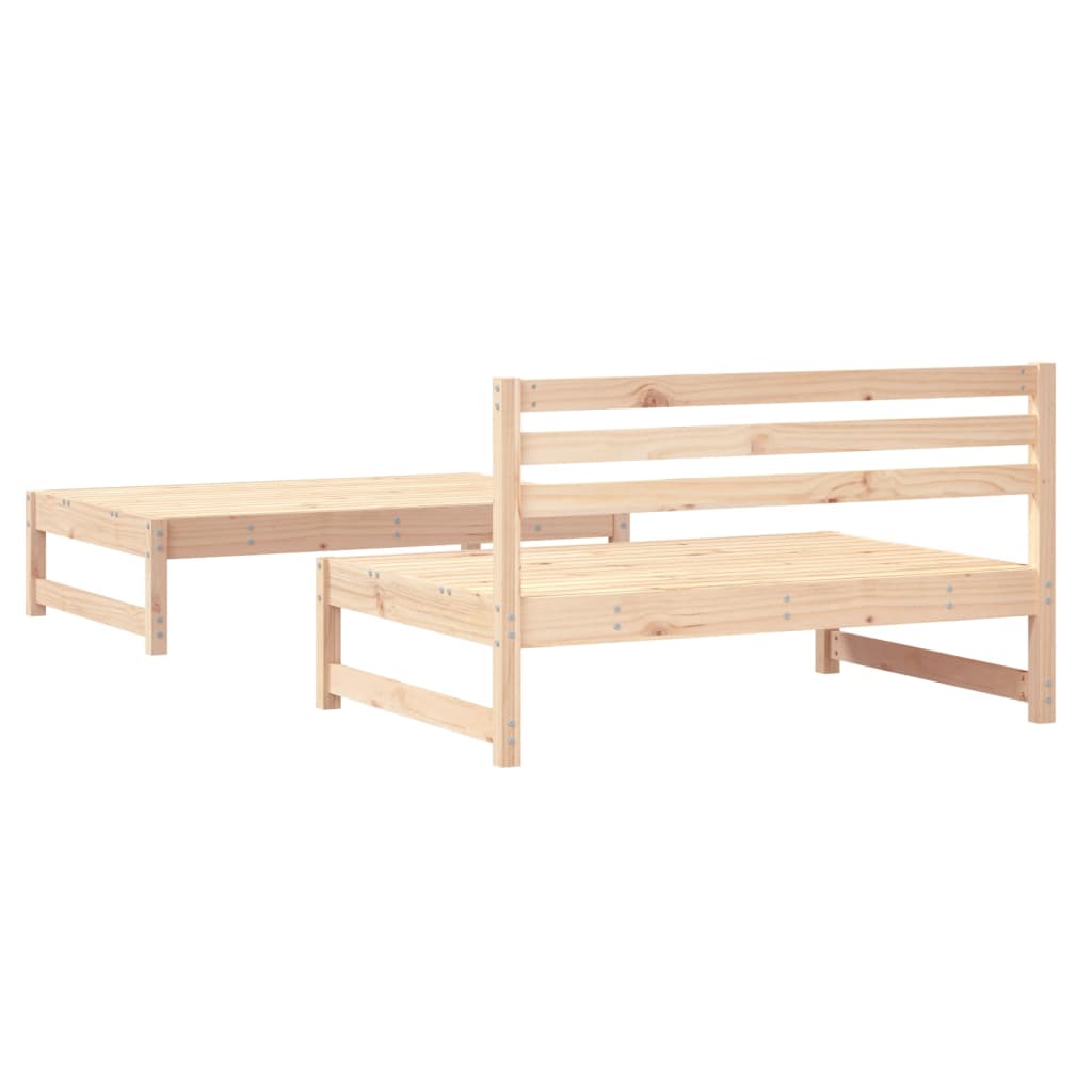 Set Salotto da Giardino 2 pz in Legno Massello di Pino | homemem39