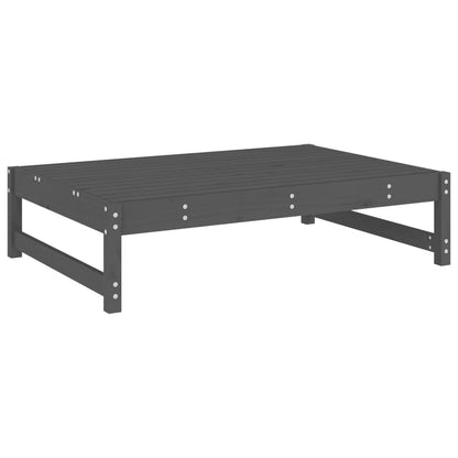 Set Salotto da Giardino 2 pz Grigio in Legno Massello di Pino | homemem39