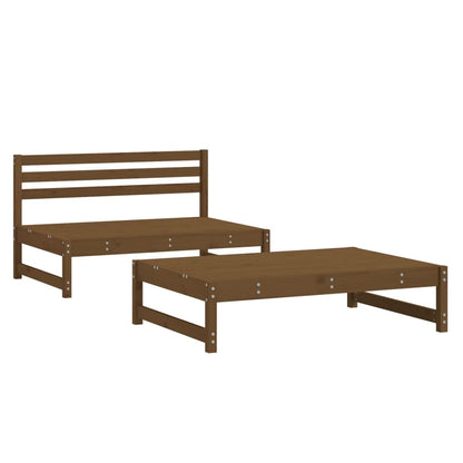 Set Salotto da Giardino 2 pz Ambra in Legno Massello di Pino - homemem39