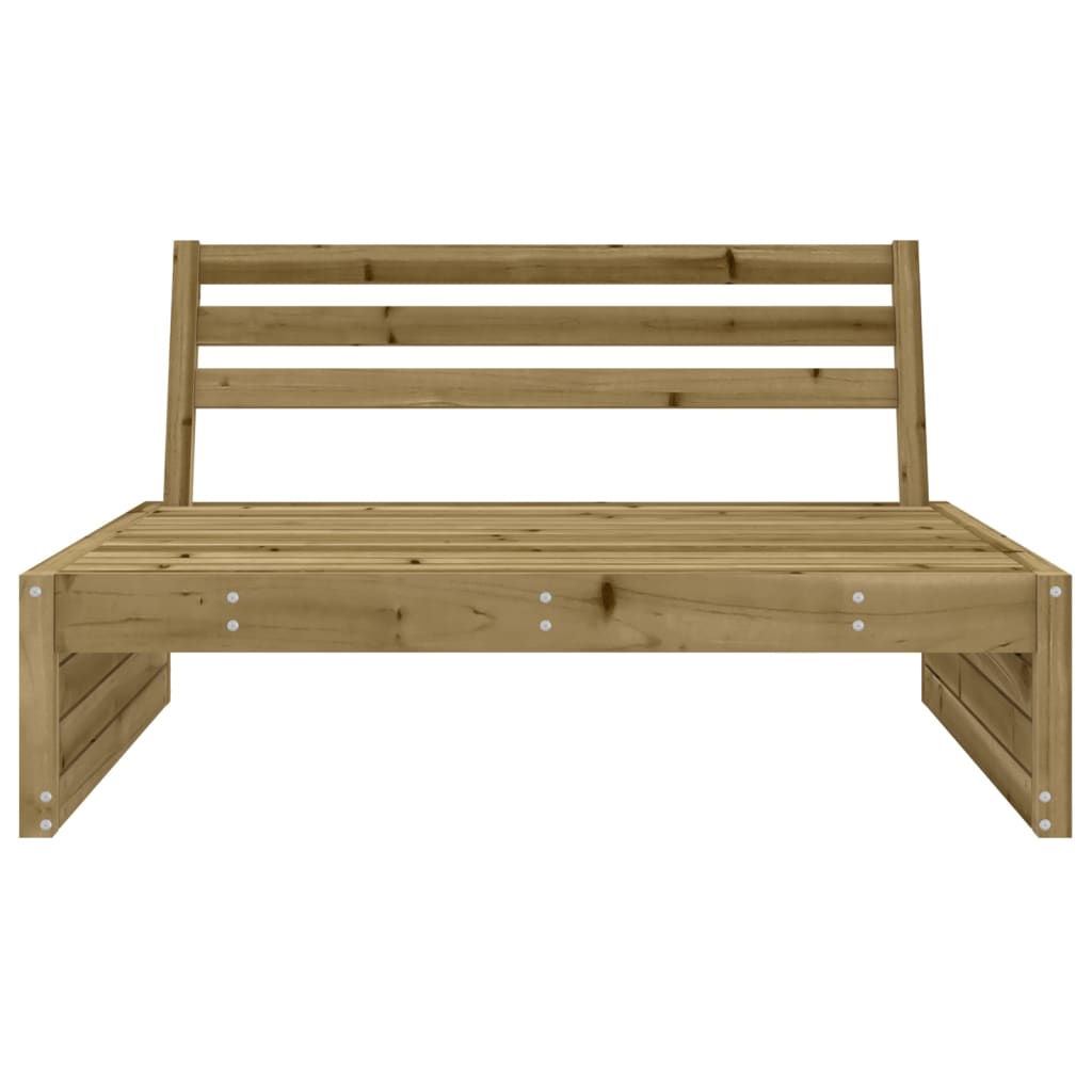 Divano Centrale da Giardino 120x80 cm Legno Impregnato di Pino