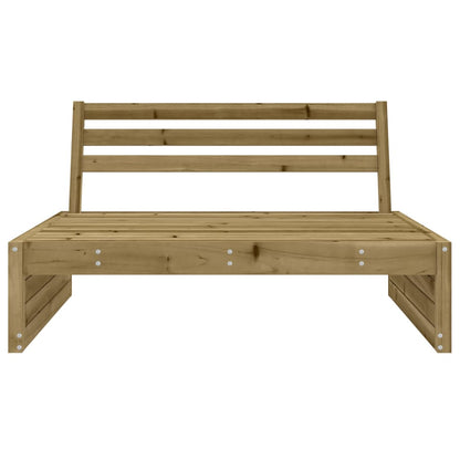 Divano Centrale da Giardino 120x80 cm Legno Impregnato di Pino