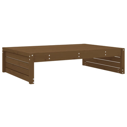 Poggiapiedi Giardino Marrone Ambra 120x80cm Legno Massello Pino