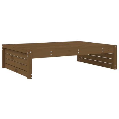 Poggiapiedi Giardino Marrone Ambra 120x80cm Legno Massello Pino