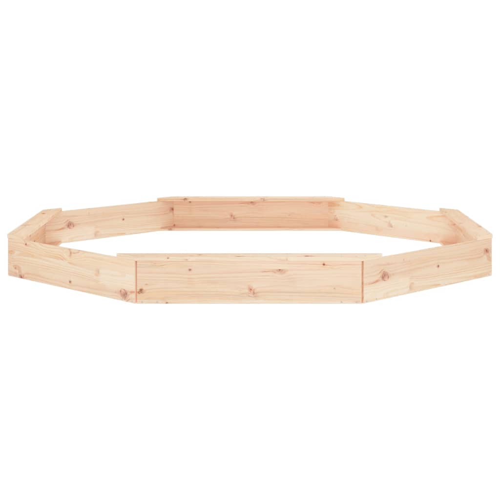 Sabbiera con Sedute Ottagonale in Legno Massello di Pino - homemem39