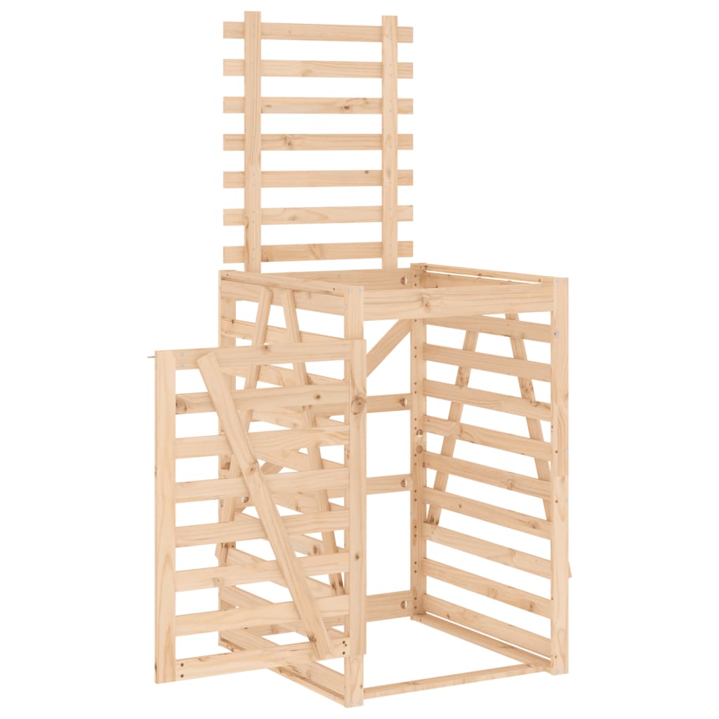 Copribidone 84x90x128,5 cm in Legno Massello di Pino - homemem39