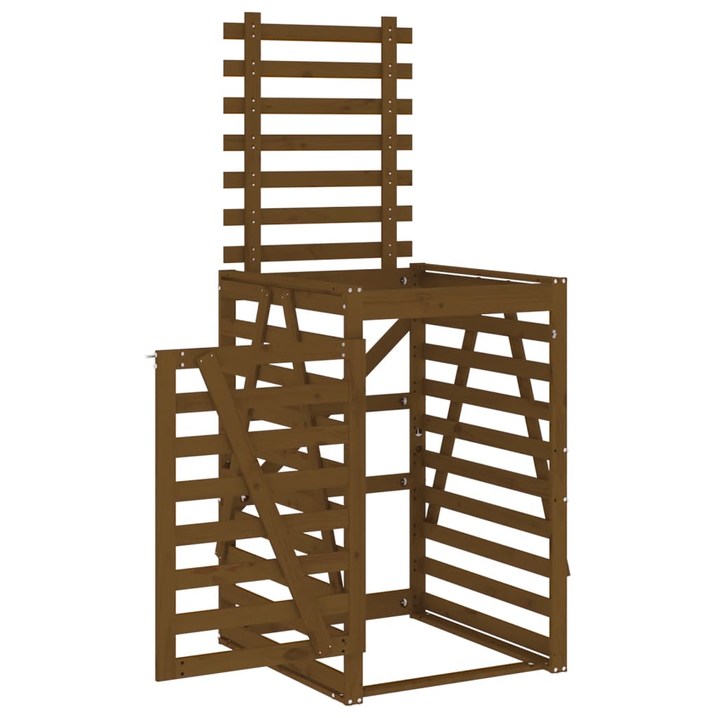 Copribidone Ambra 84x90x128,5 cm in Legno Massello di Pino - homemem39