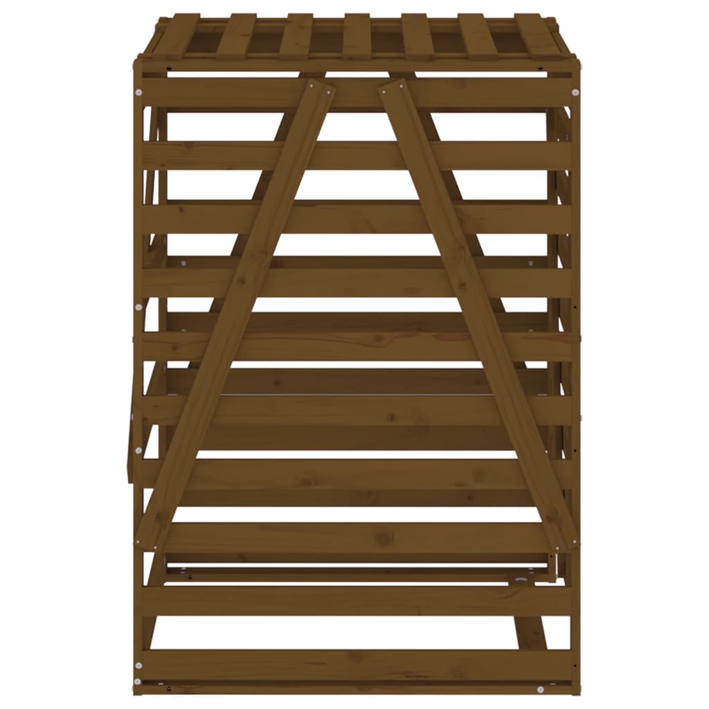 Copribidone Ambra 84x90x128,5 cm in Legno Massello di Pino - homemem39