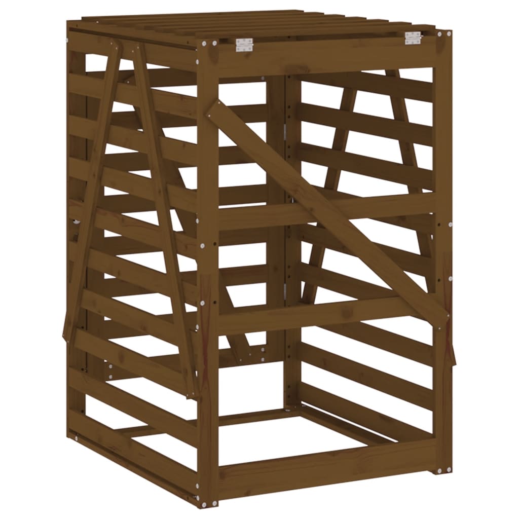 Copribidone Ambra 84x90x128,5 cm in Legno Massello di Pino - homemem39