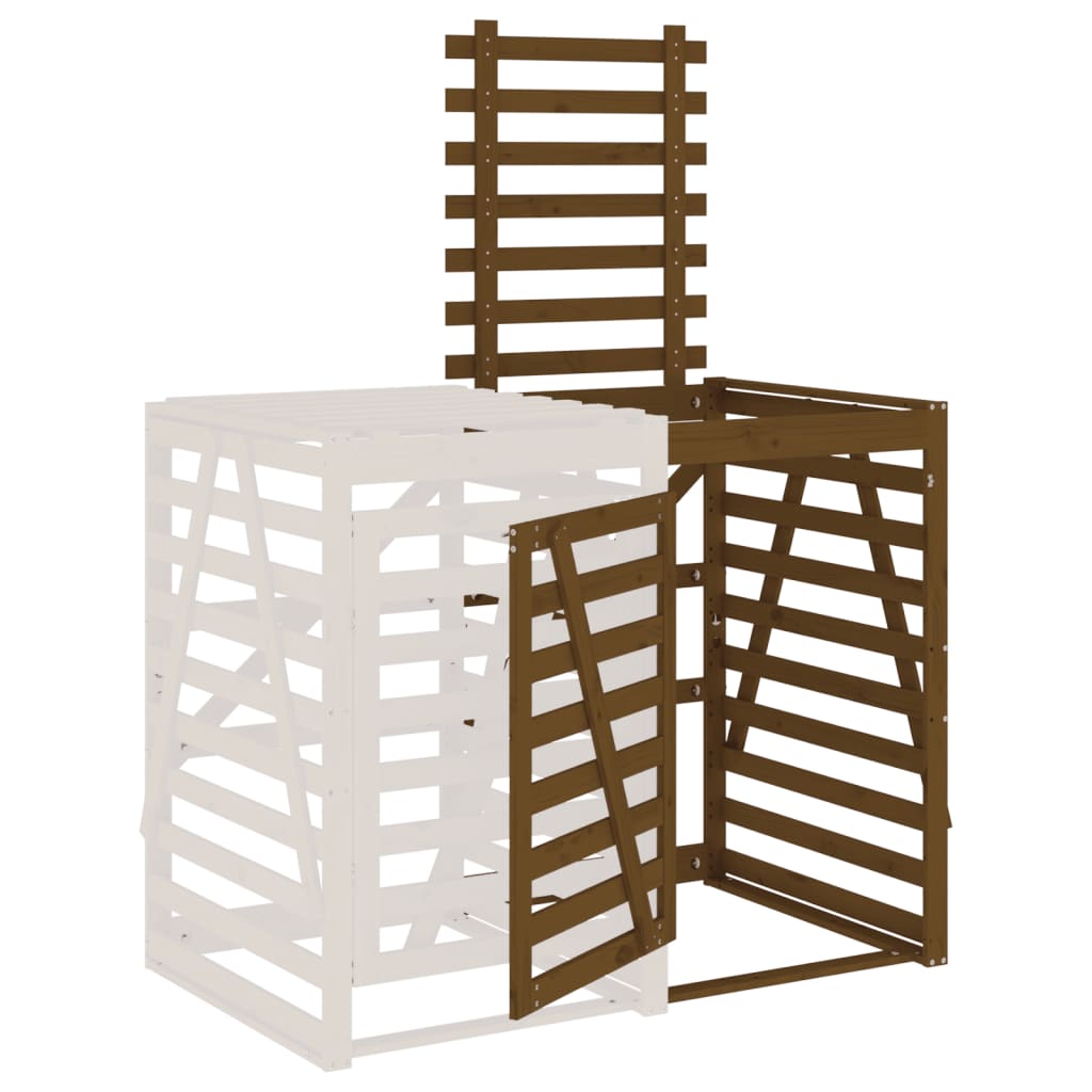 Estensione Copribidone Ambra in Legno Massello di Pino - homemem39