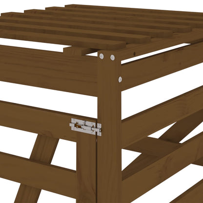 Estensione Copribidone Ambra in Legno Massello di Pino - homemem39