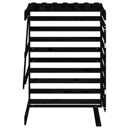 Estensione Copribidone Nero in Legno Massello di Pino - homemem39