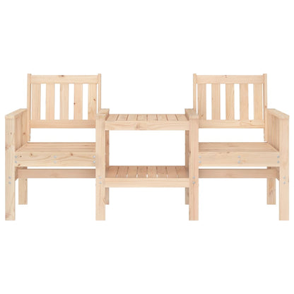 Panca da Giardino con Tavolino 2 Posti Legno Massello di Pino - homemem39