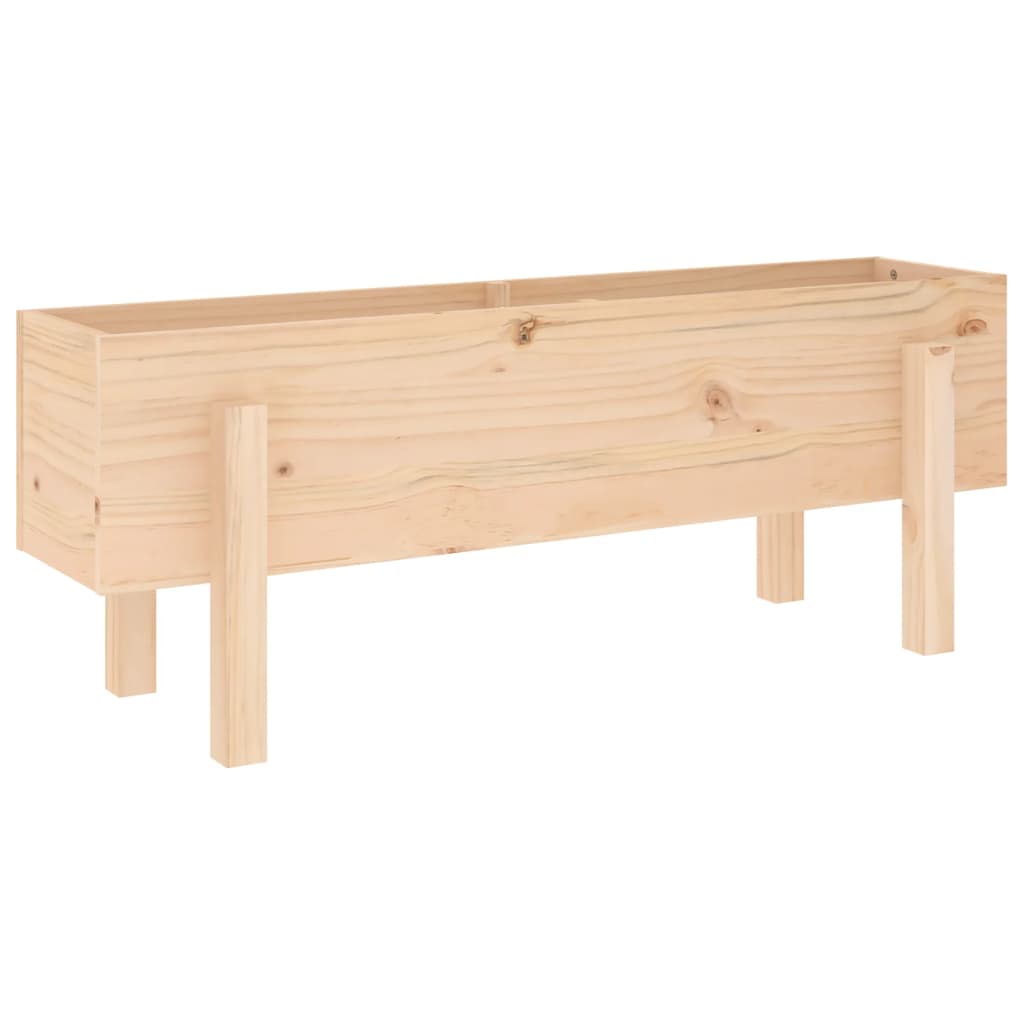 Fioriera Rialzata da Giardino 101x30x38 cm Legno Massello Pino - homemem39