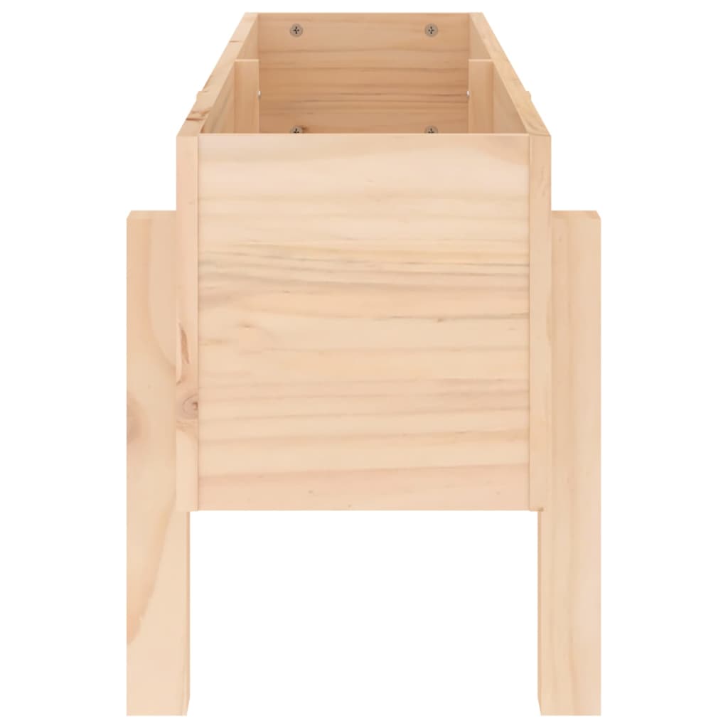 Fioriera Rialzata da Giardino 101x30x38 cm Legno Massello Pino - homemem39