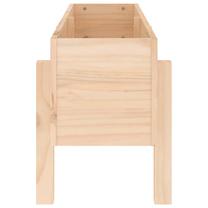 Fioriera Rialzata da Giardino 101x30x38 cm Legno Massello Pino - homemem39