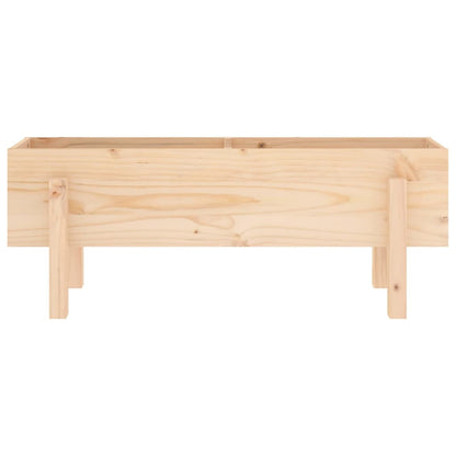 Fioriera Rialzata da Giardino 101x30x38 cm Legno Massello Pino - homemem39