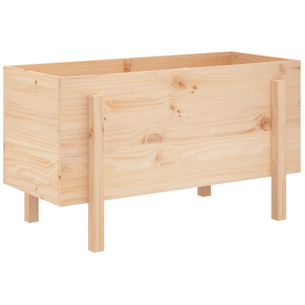 Fioriera Rialzata da Giardino 101x50x57 cm Legno Massello Pino - homemem39
