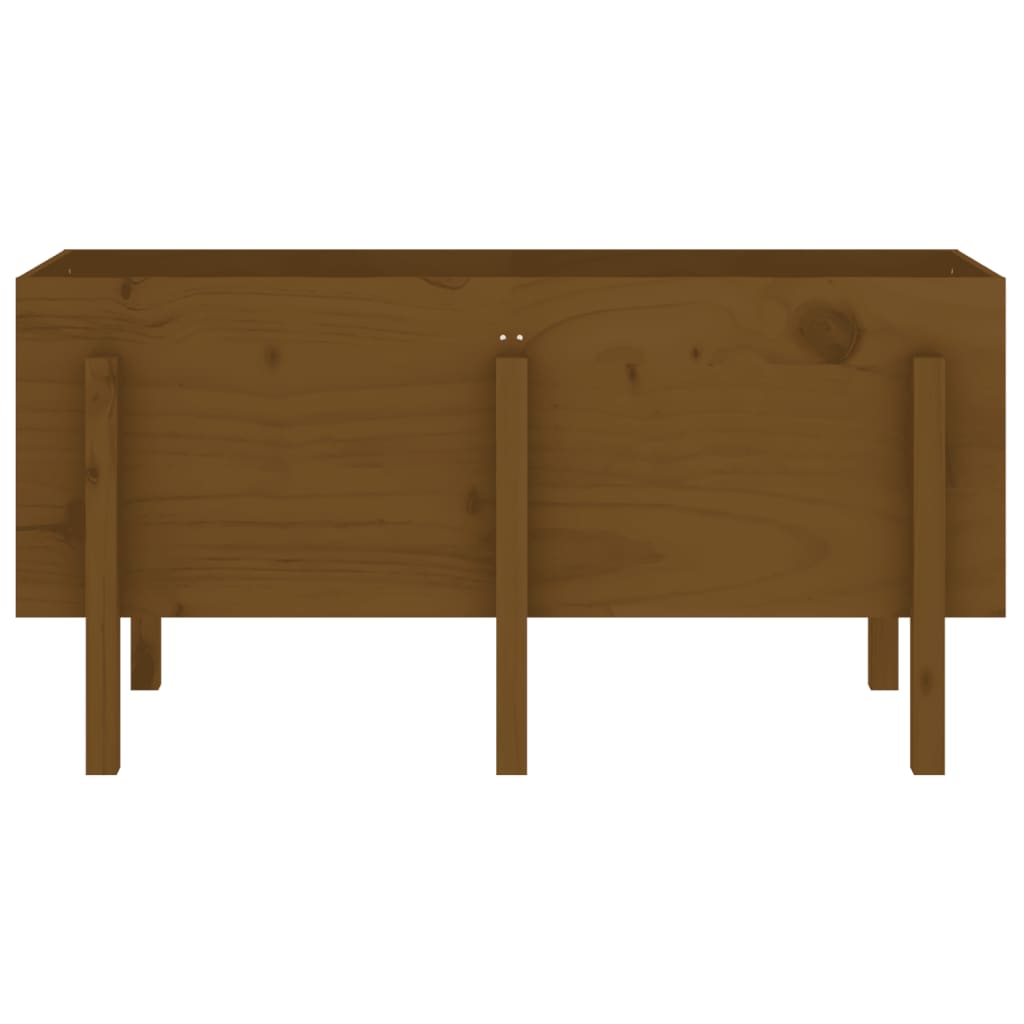 Fioriera Rialzata da Giardino Ambra 121x50x57 cm Massello Pino