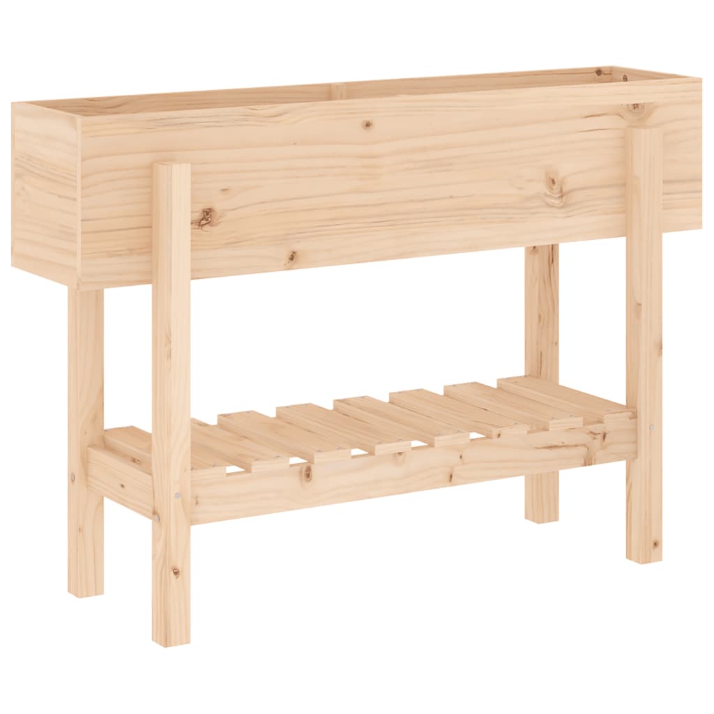 Fioriera Rialzata da Giardino 101x30x69 cm Legno Massello Pino - homemem39