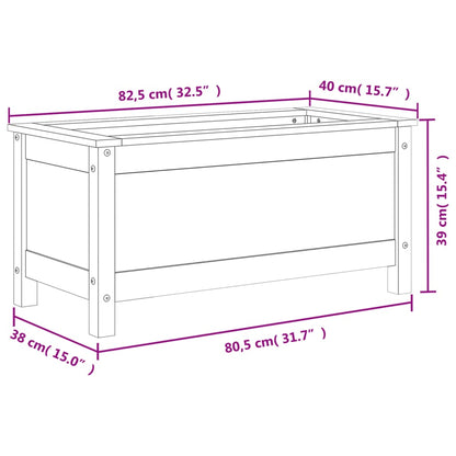 Fioriera da Giardino 82,5x40x39 cm in Legno Massello di Douglas | homemem39