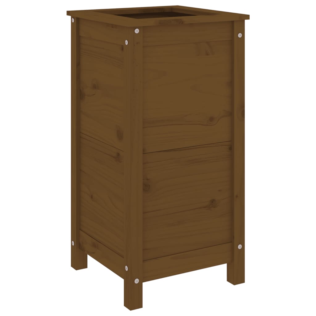 Fioriera da Giardino Ambra 40x40x78 cm Legno Massello di Pino