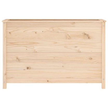 Fioriera Rialzata da Giardino 119,5x40x78cm Legno Massello Pino