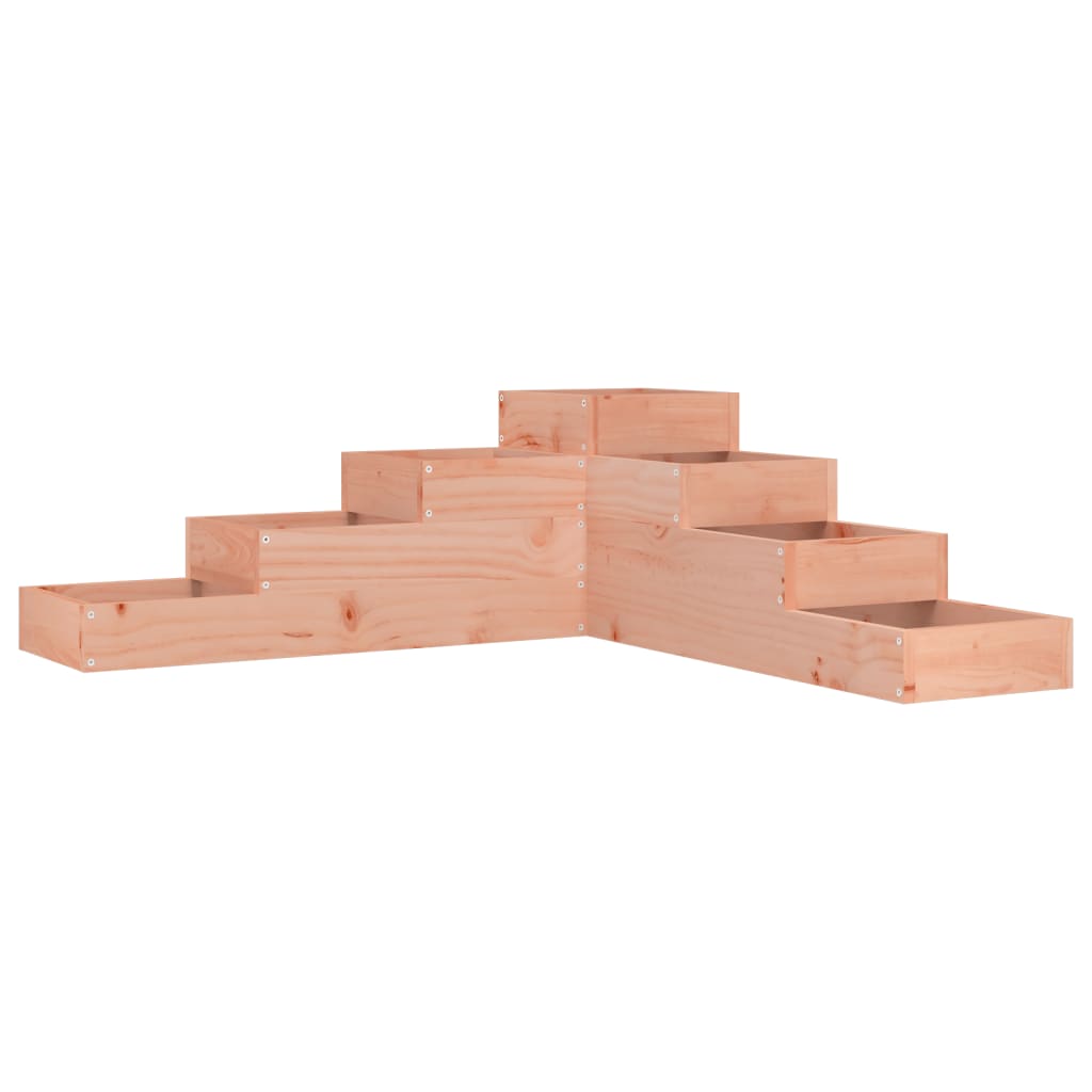 Fioriera da giardino a 4 ripiani 106x104,5x36 cm in legno massello Douglas - homemem39