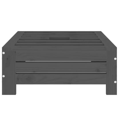 Copertura per Base Ombrellone Grigia in Legno Massello di Pino