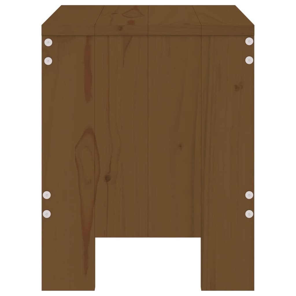 Sgabelli Bar 2 pz Marrone Ambra 40x36x45 cm Legno Massello Pino - homemem39