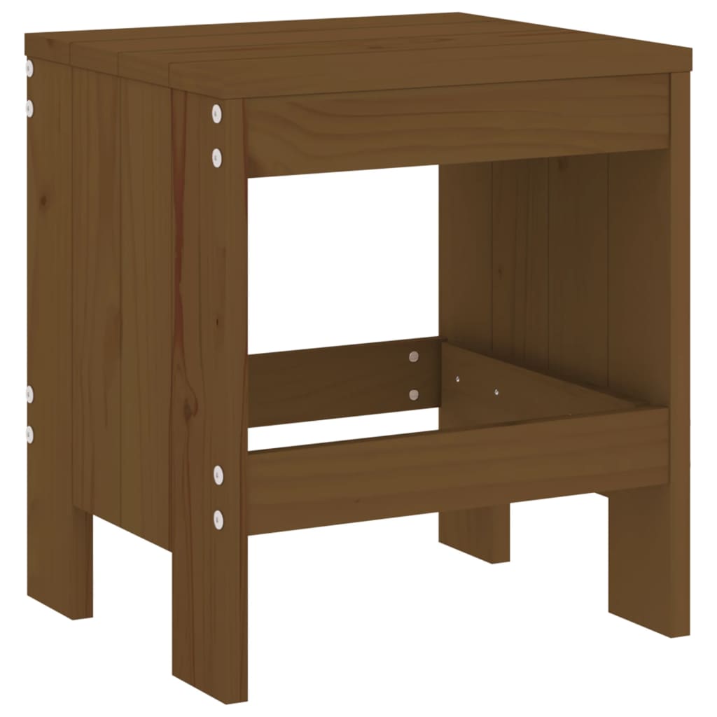 Sgabelli Bar 2 pz Marrone Ambra 40x36x45 cm Legno Massello Pino - homemem39