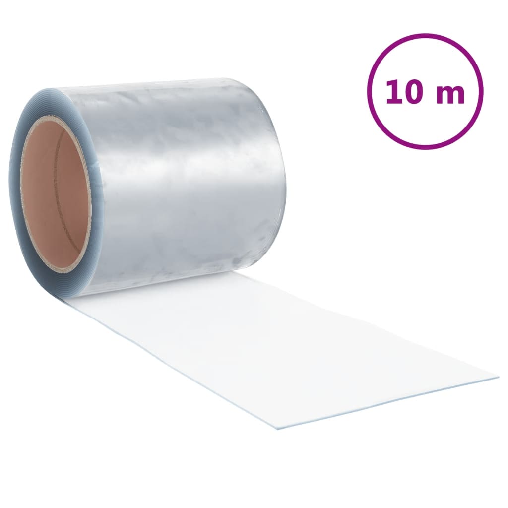 Tenda per Porte Trasparente 200 mm x 1,6 mm 10 m in PVC | homemem39