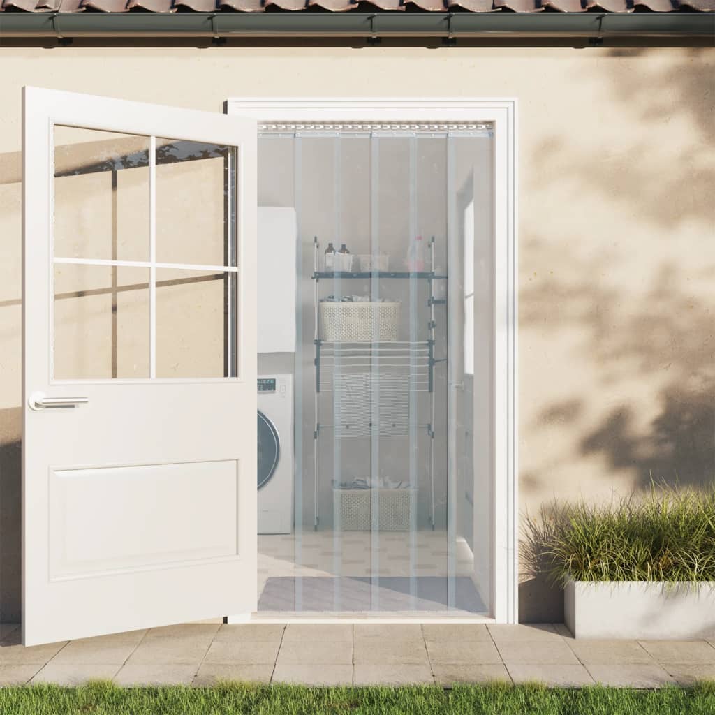 Tenda per Porte Trasparente 200 mm x 1,6 mm 50 m in PVC | homemem39