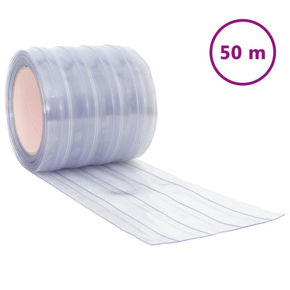 Tenda per Porte Trasparente 200 mm x 1,6 mm 50 m in PVC | homemem39