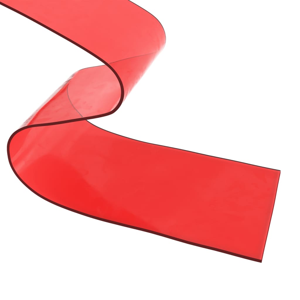 Tenda per Porte Rossa 300 mm x 2,6 mm 10 m in PVC | homemem39