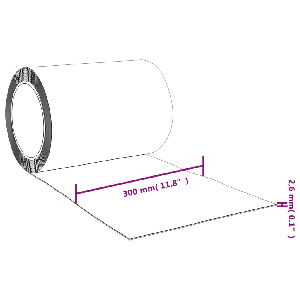 Tenda per Porte Rossa 300 mm x 2,6 mm 10 m in PVC | homemem39