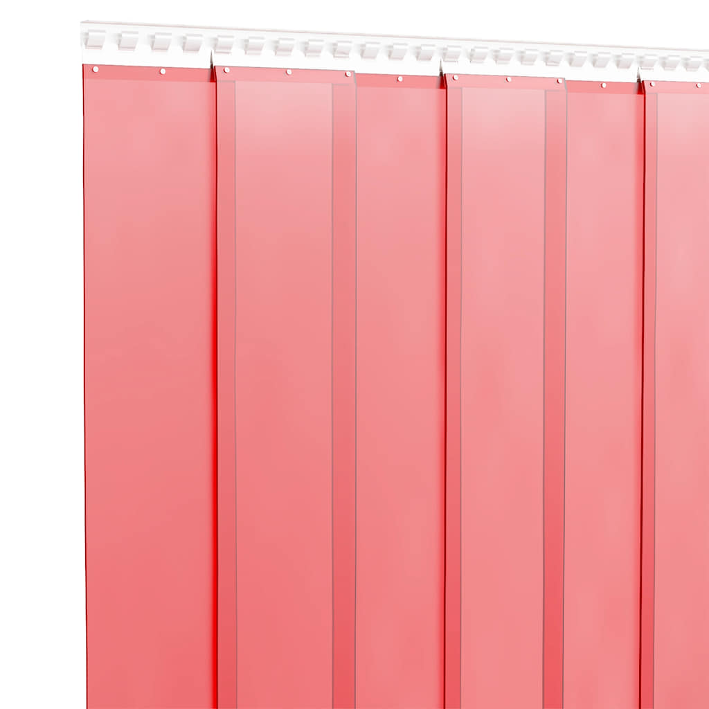 Tenda per Porte Rossa 300 mm x 2,6 mm 25 m in PVC | homemem39