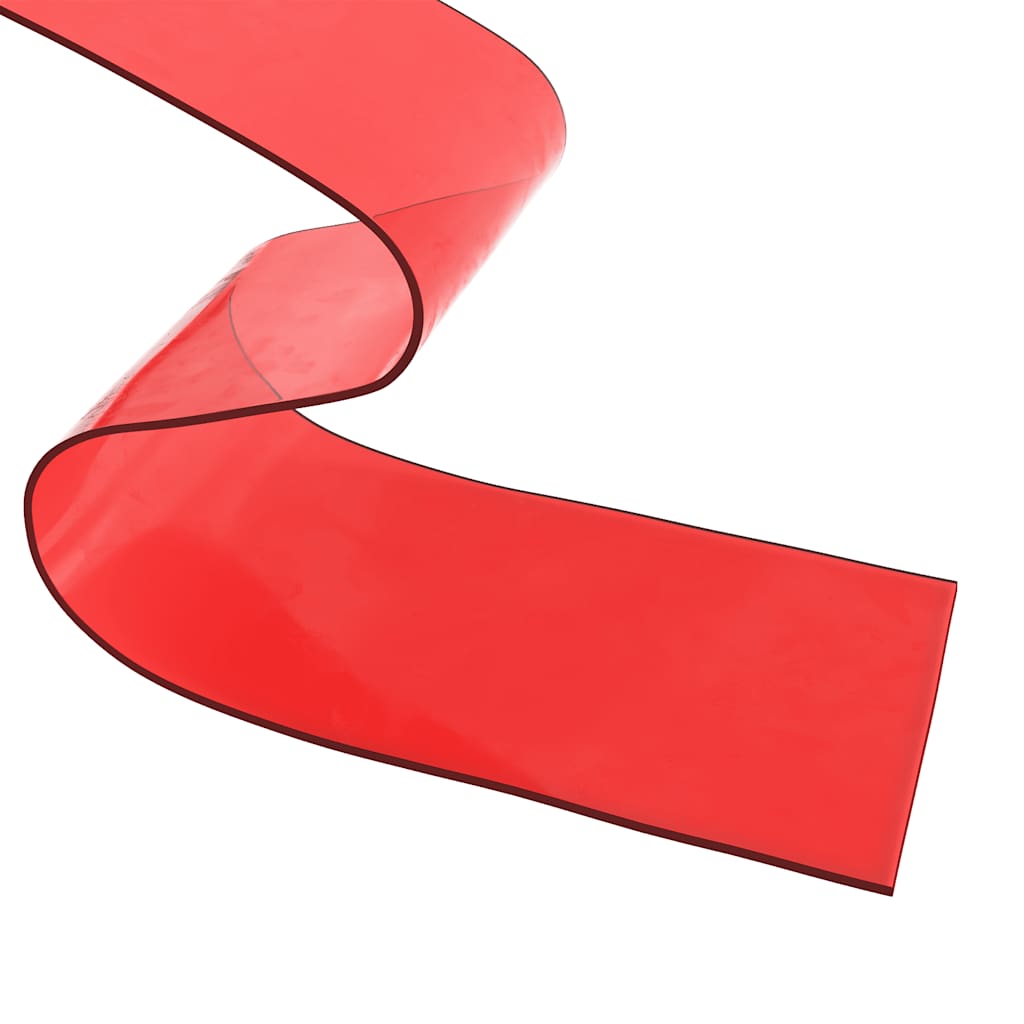 Tenda per Porte Rossa 300 mm x 2,6 mm 25 m in PVC | homemem39