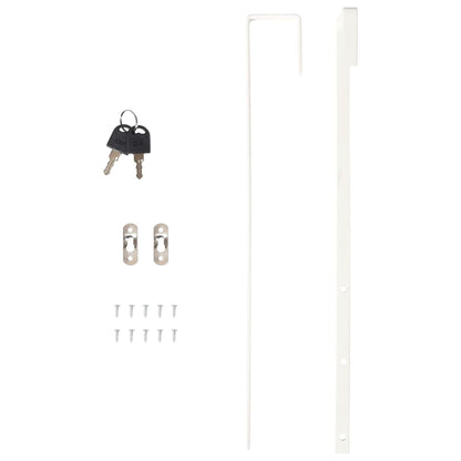 Armadio Portagioie con Specchio a Muro Nero 30x8,5x67 cm | homemem39
