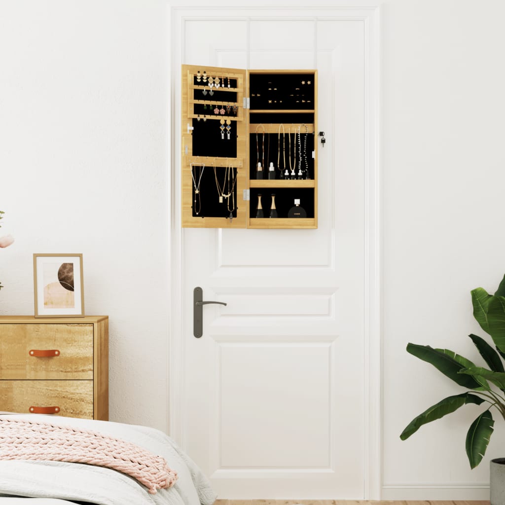 Armadio Portagioie con Specchio a Muro 30x8,5x67 cm | homemem39