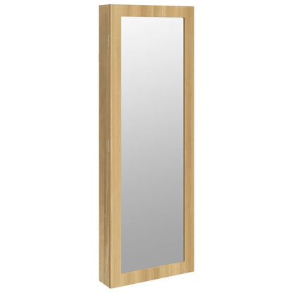 Armadio Portagioie con Specchio a Muro 37,5x10x106 cm