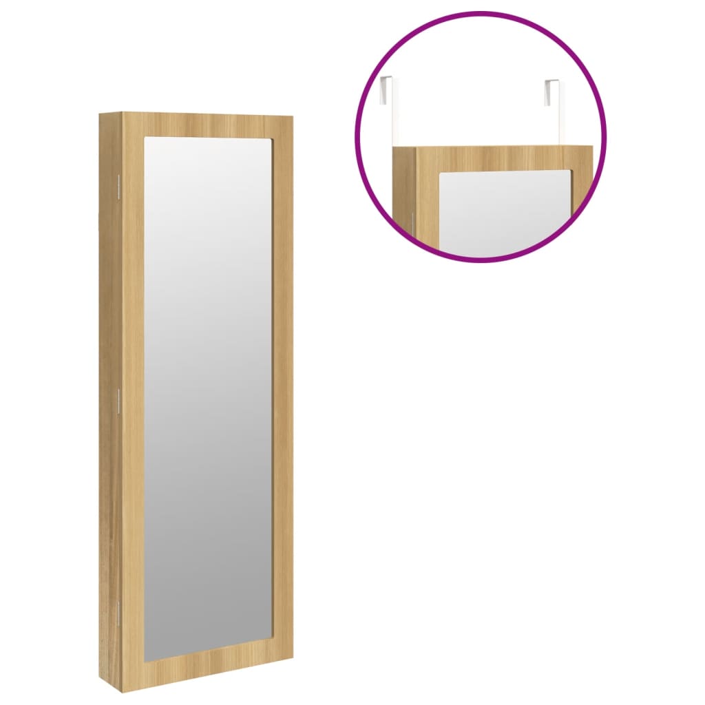 Armadio Portagioie con Specchio a Muro 37,5x10x106 cm | homemem39