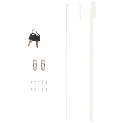 Armadio Portagioie con Specchio a Muro 37,5x10x106 cm | homemem39