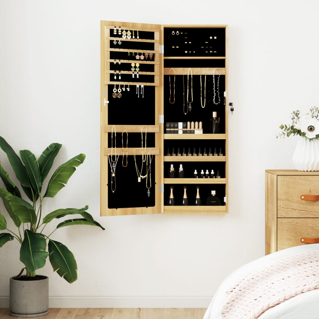 Armadio Portagioie con Specchio a Muro 37,5x10x106 cm | homemem39