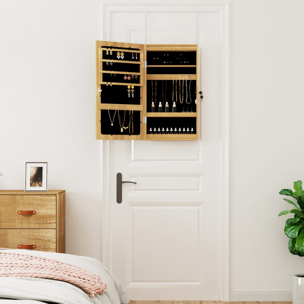 Armadio Portagioie a Specchio con Luci LED a Parete - homemem39